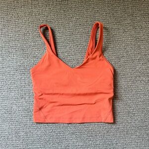 Lululemon Burnt Canyon Orange Align Top Size 2
